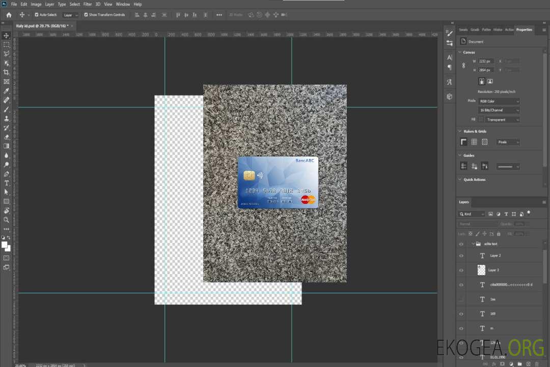 Botswana ABC bank mastercard photolook recto template